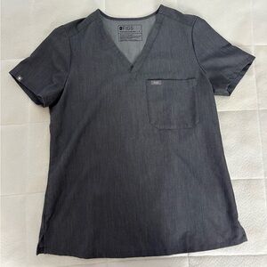 FIGS Gray Scrubs Shirt Size S
